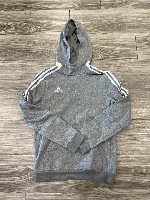 Women's Patchwork Sweatshirts-Athletic Sweatshirt Hoodie By Adidas  Size: S