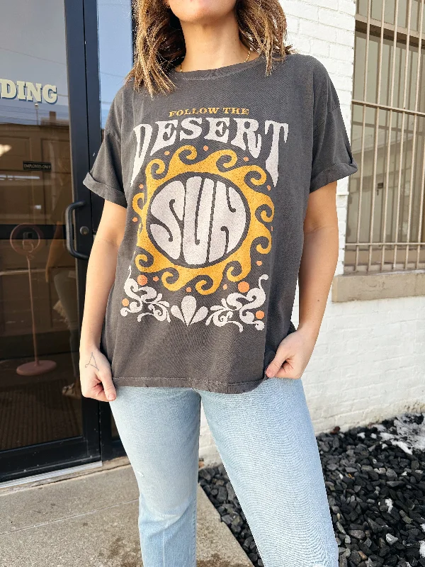 Women's Concert T-Shirts-Follow The Dessert Sun Tee