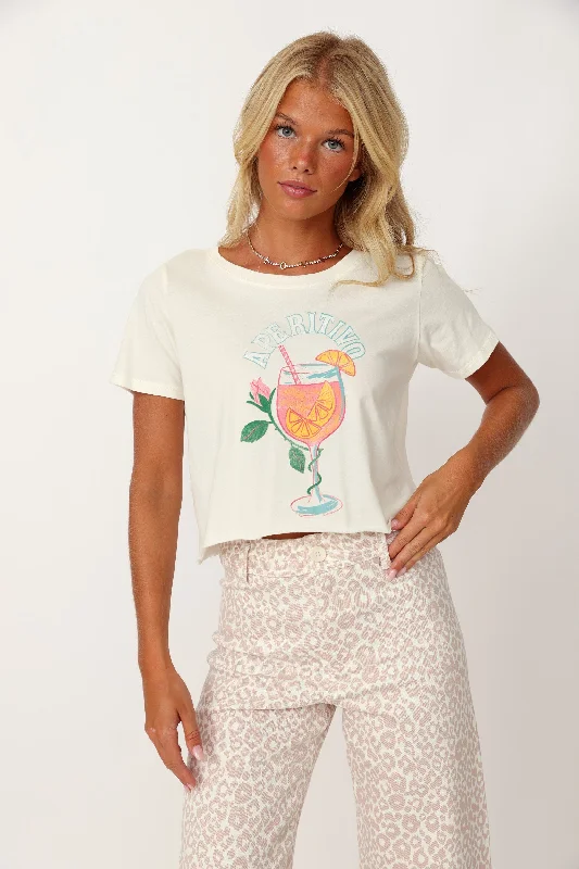 Women's Floral T-Shirts-SALE - "Aperitivo" Graphic Tee