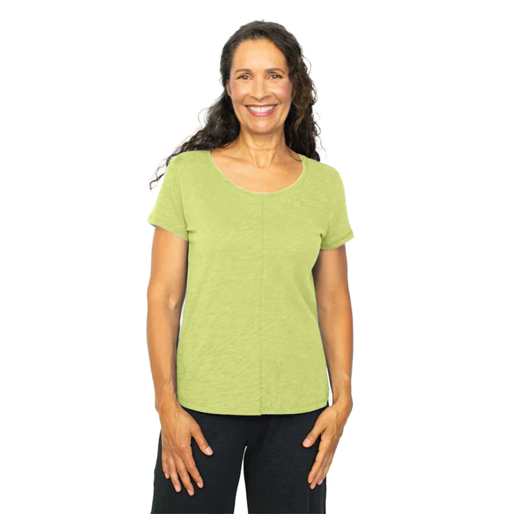 Women's Flowy T-Shirts-Habitat, 27524 Coverstitch Tee, Garden