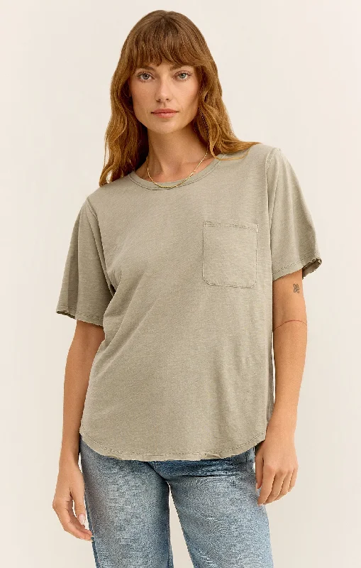 Women's Chest Pocket T-Shirts-Monterey Slub Tee