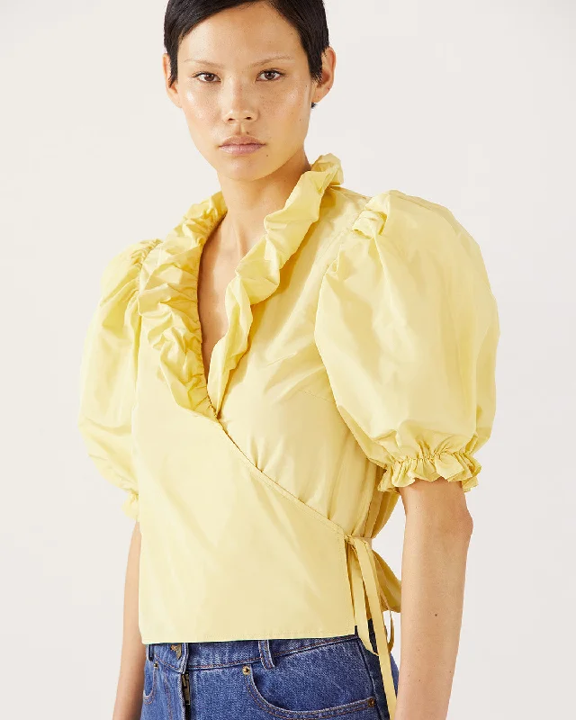 Luna Blouse Taffeta Yellow