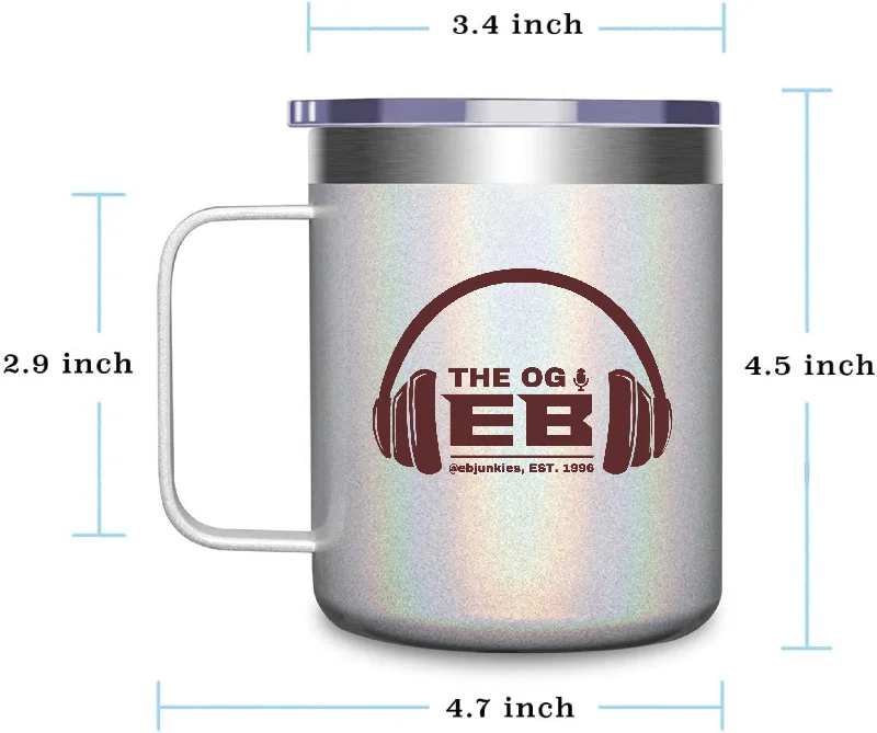 Women's Slim Fit T-Shirts-OG EB Stainless Steel Coffee Mug