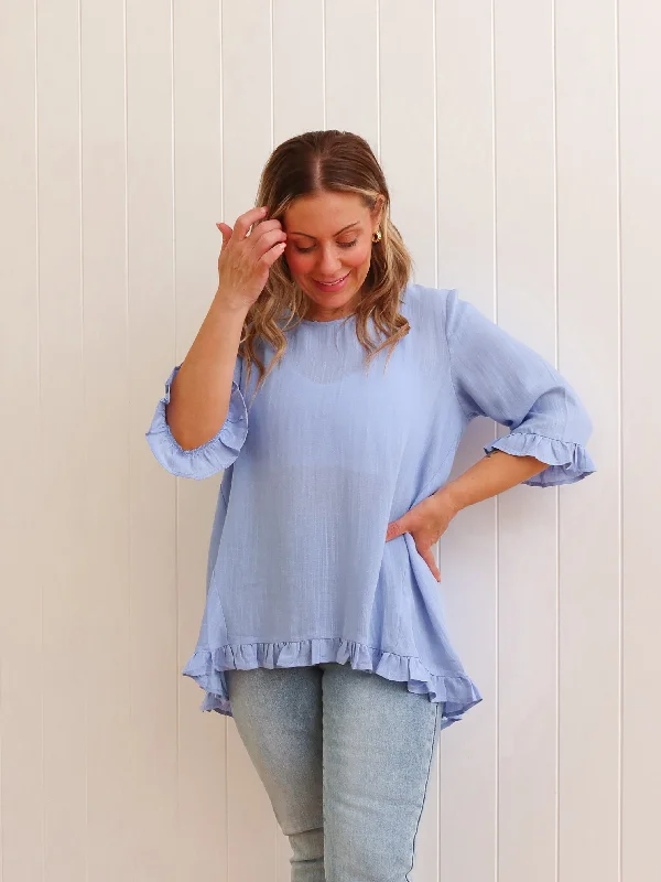 Rutherglen Blouse - Blue