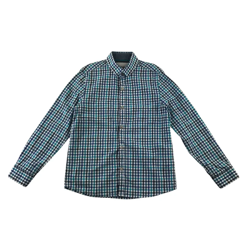 Next Shirt Shirts 8-9 Years Blue Checked Button-Up