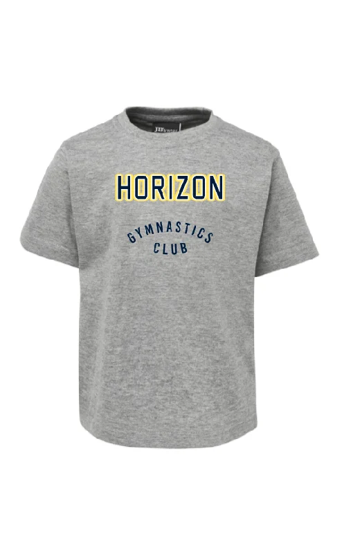 Women's Zipper Detail T-Shirts-Horizon Grey Tee