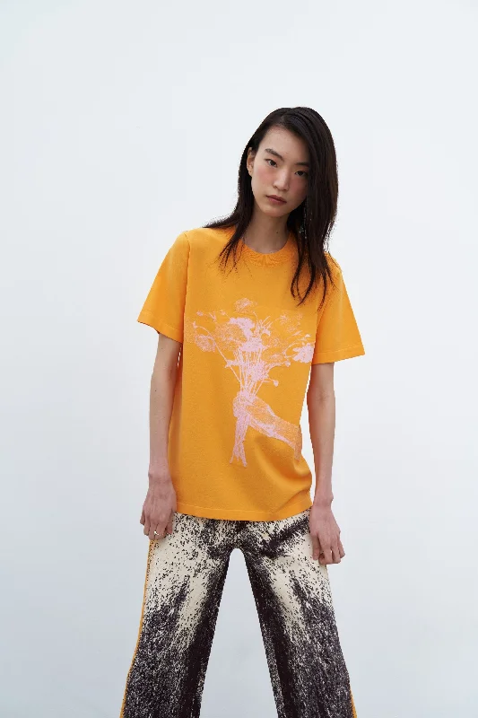 Women's Deconstructed T-Shirts-ISAAC UV REACTIVE OVERSIZED T-SHIRT