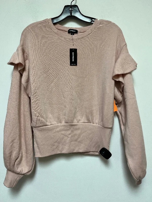 Women's Mock Neck Sweatshirts-Sweatshirt Crewneck By Express  Size: Xs