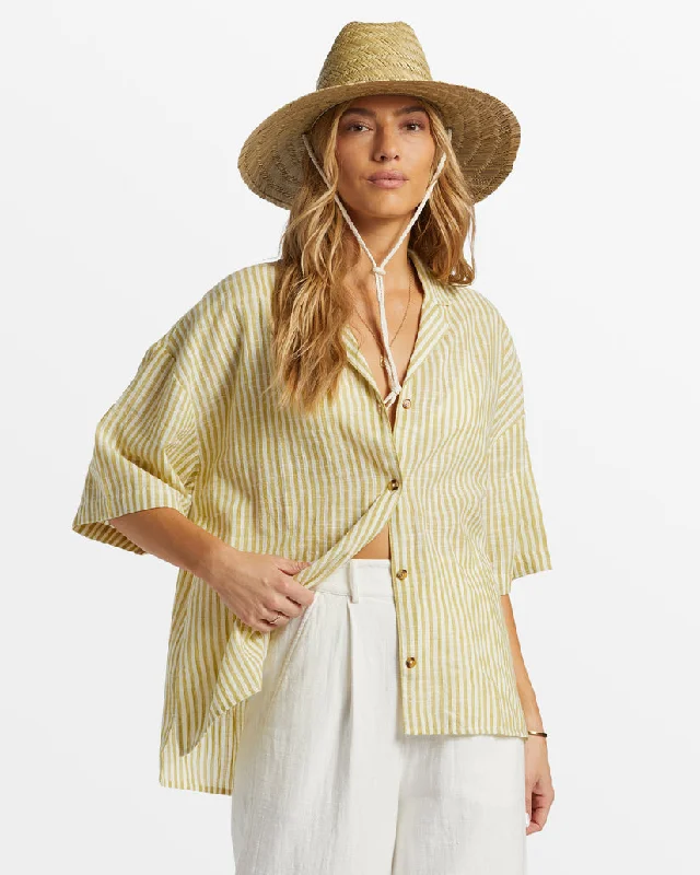 Billabong Beach Side Cotton Shirt-Moss Joy