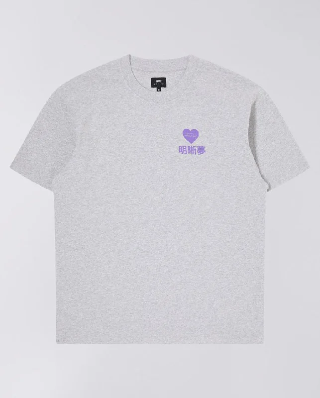 Women's Twist Knot T-Shirts-Legal High Tee Grey Marl