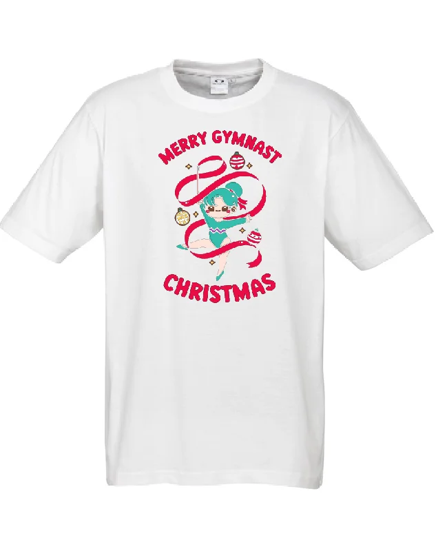 Women's Sleeveless T-Shirts-Merry Gymnast Christmas Tee Shirt