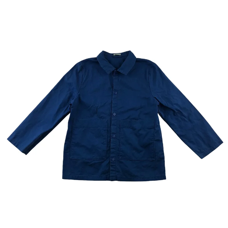 COS Shirt 7-8 Years Blue Plain Button-Up Cotton