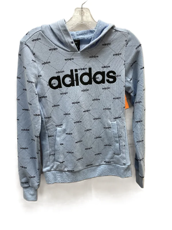 Women's High Neck Sweatshirts-Athletic Sweatshirt Hoodie By Adidas  Size: Xxs