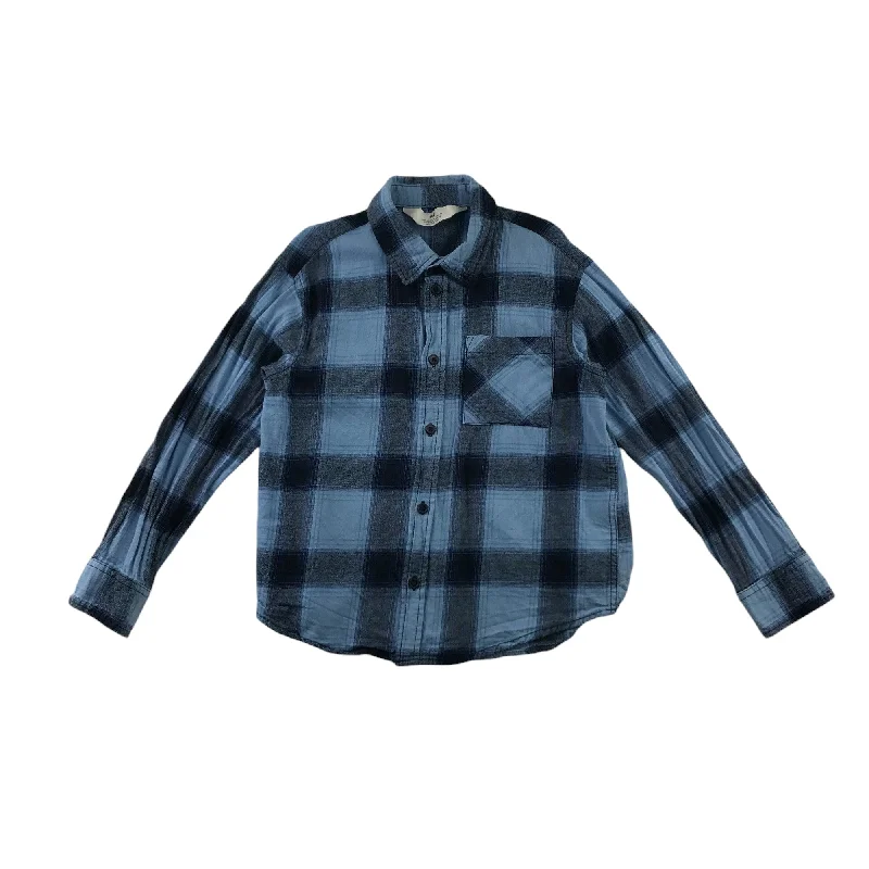 H&M Shirt 6-7 Years Blue Checked Button-Up