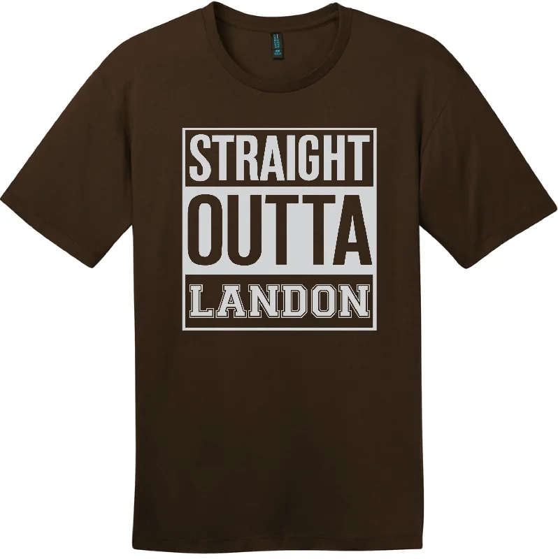 Women's Split Hem T-Shirts-Straight Outta Landon Tee