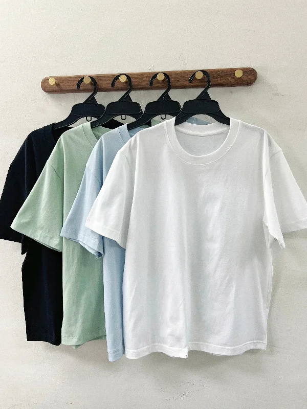 Women's Casual T-Shirts-【SALE】棉質basic tee｜4 col