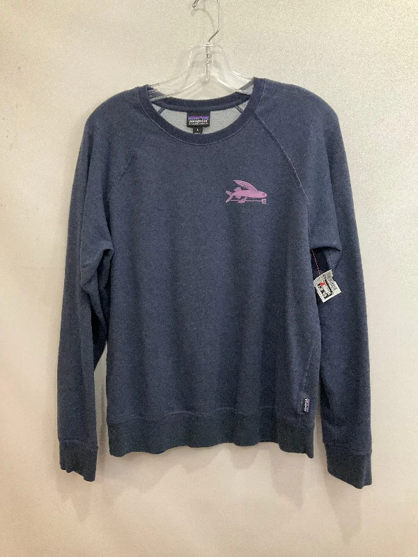 Women's Pastel Sweatshirts-Athletic Sweatshirt Crewneck By Patagonia  Size: L