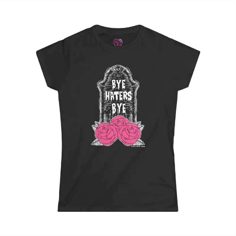 Women's Lightweight T-Shirts-Bye Haters Bye Graphic Tee