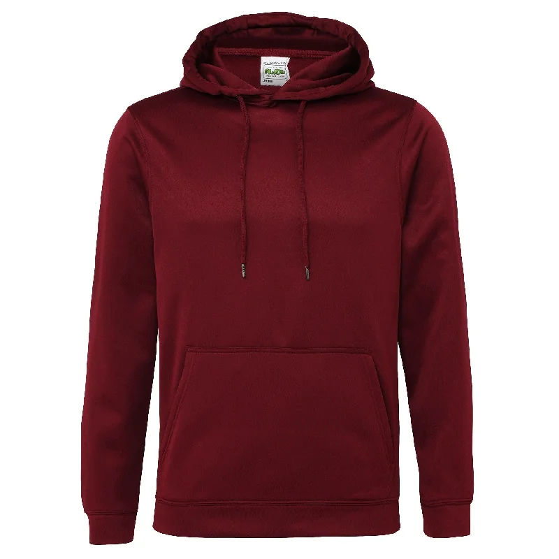 Women's Tassel Hoodies-Sports Polyester Hoodie | BURGUNDY