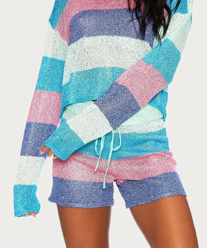 Women's Breathable Pullovers-Beach Sweater In Mod Stripe