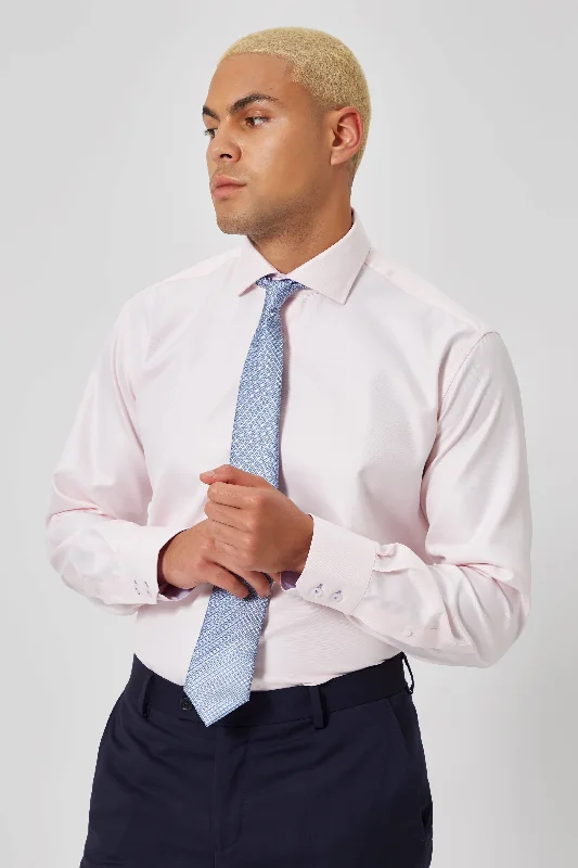 Canfield Slim Fit Pink Cotton Single Cuff Shirt - ARCHIVE