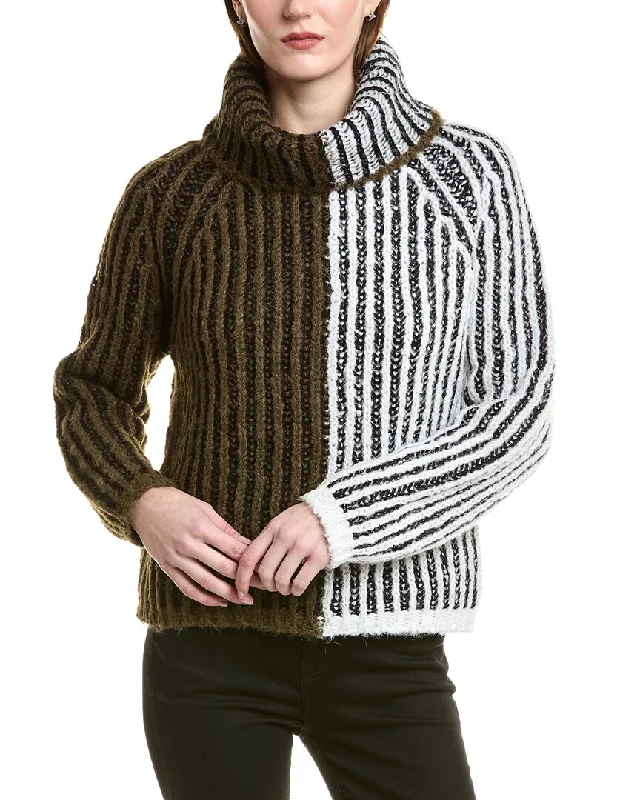 Women's Layered Pullovers-Love Token Aubrie Wool-Blend Turtleneck Sweater