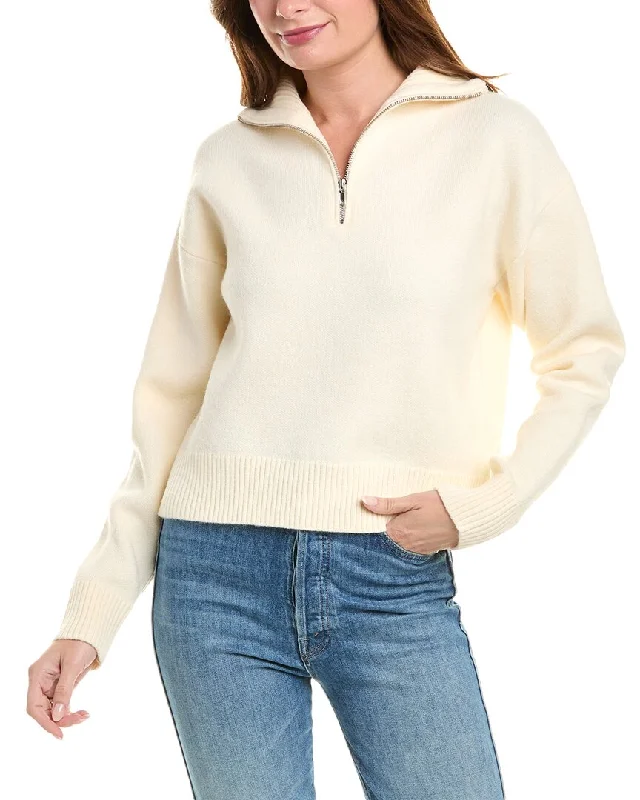 Women's Thermal A-Line Pullovers-Aiden Zip-Up Sweater