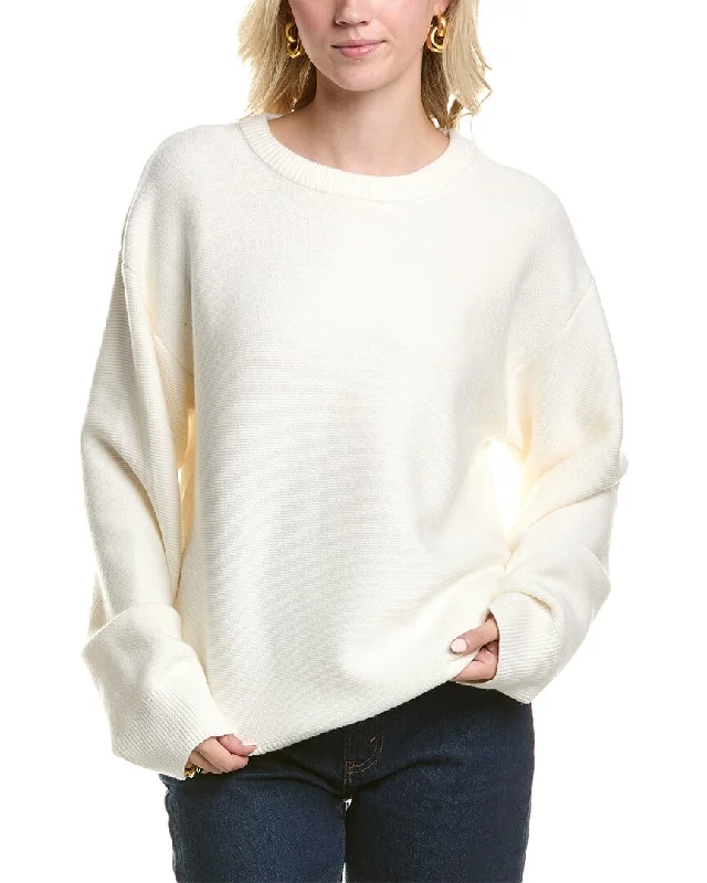 Women's V-Neck Pullovers-Femme Society Sweater