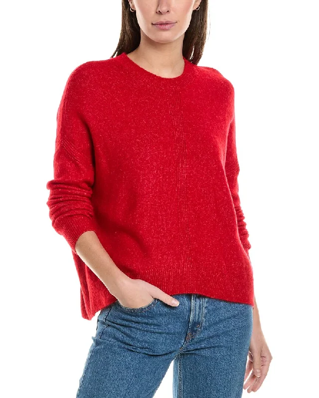 Women's Zip-Up A-Line Pullovers-Vince Camuto Crewneck Sweater