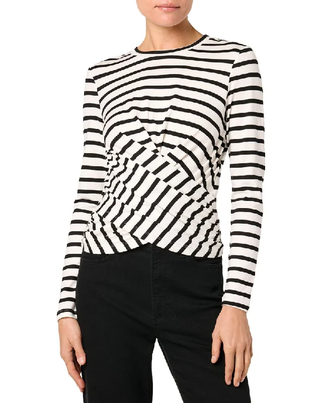 Women's Loose Fit Pullovers-JOE'S Jeans Twist Wrap Top