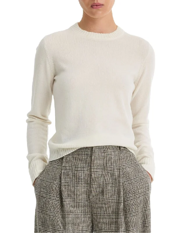 Women's Zip-Up Pleated Pullovers-Vince Classic Cashmere Sweater