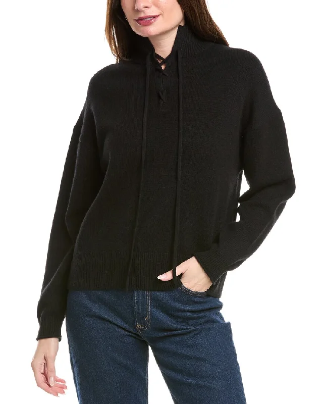 Women's Mini Denim Pullovers-Theory Cashmere Sweater