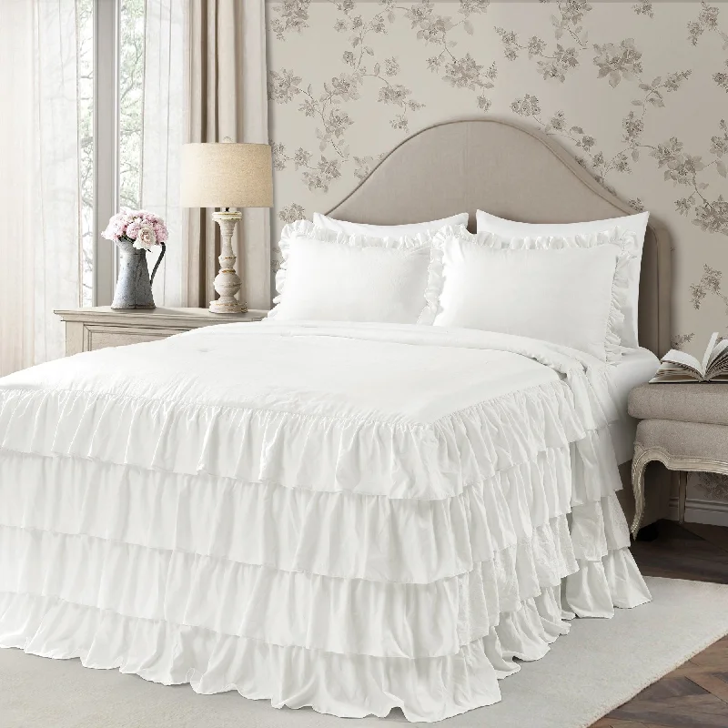 Women's Stretch Skirts-The Gray Barn Molly Mae Ruffle Skirt Bedspread Set