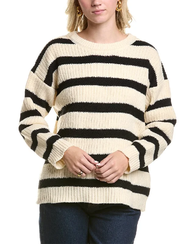 Women's Waterproof Pullovers-Femme Society Dropped-Shoulder Sweater