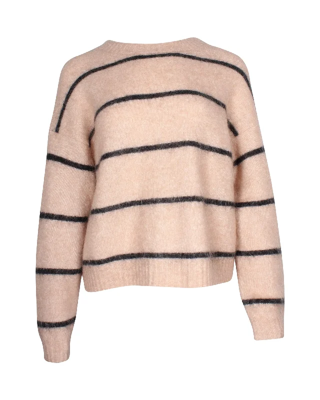 Women's Loose Fit Pullovers-Acne Studios Rhira Sweater in Pink Mohair