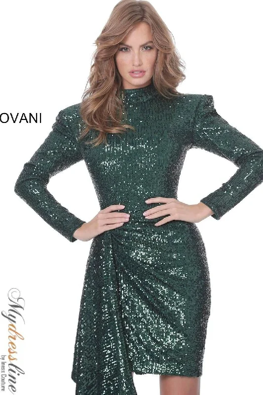 Women's Casual Brunch Solid Color Dresses-Jovani 04270