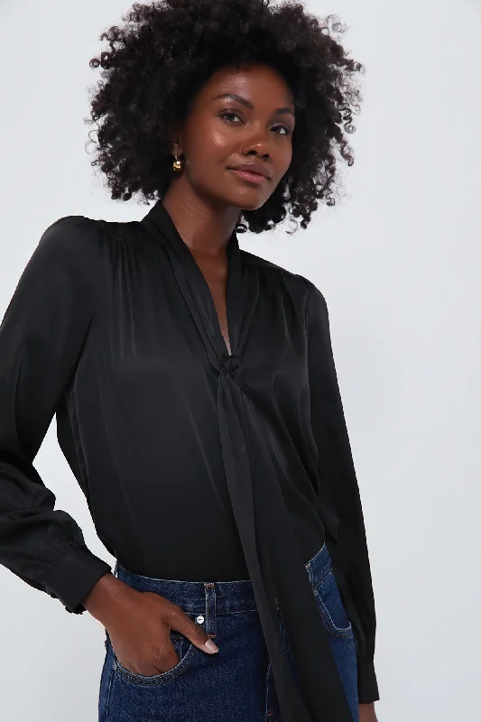 Black Dunmore Blouse