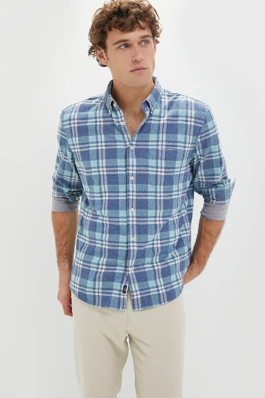 Holbrook Island Plaid Coastline Knit Shirt