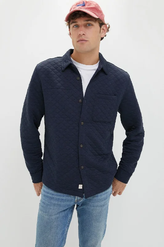 Navy Heavyweight Corbet Overshirt