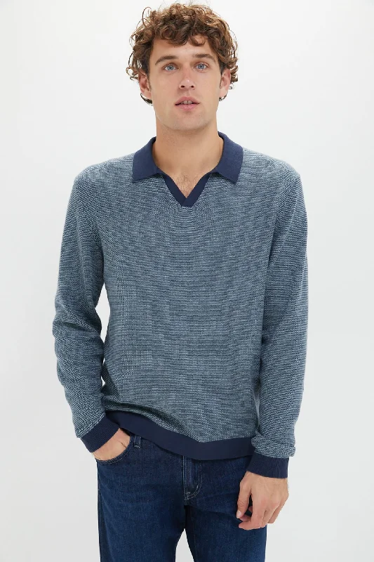 Navy Topaz Liam Sweater Polo