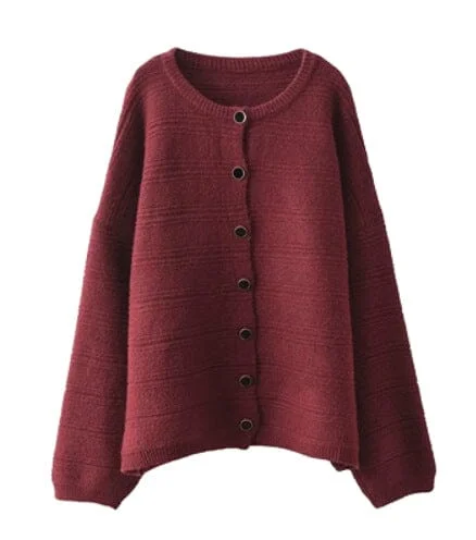 Women's Fleece Cardigans-Autumn Winter Stylish Casual Woolen Cardigan