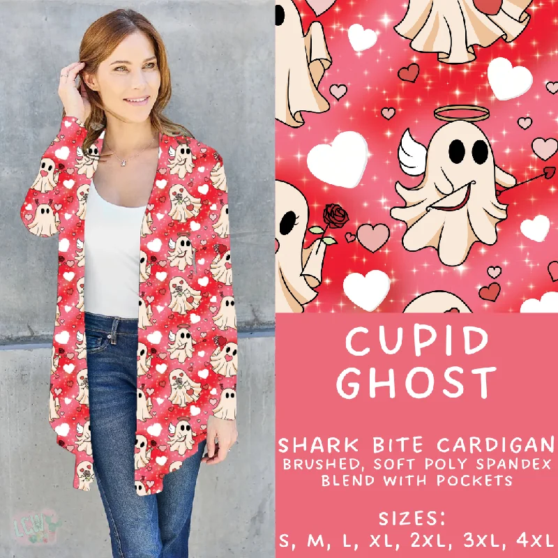 Women's High-Waisted Ruffle Cardigans-Batch #257 - Love Day Collection - Closes 12/18 - ETA late Jan - Cupid Ghost Cardigan