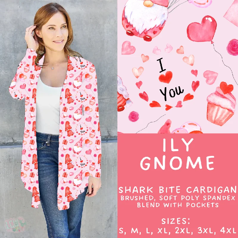 Women's Insulated Pleated Cardigans-Batch #257 - Love Day Collection - Closes 12/18 - ETA late Jan - ILY Gnome Cardigan