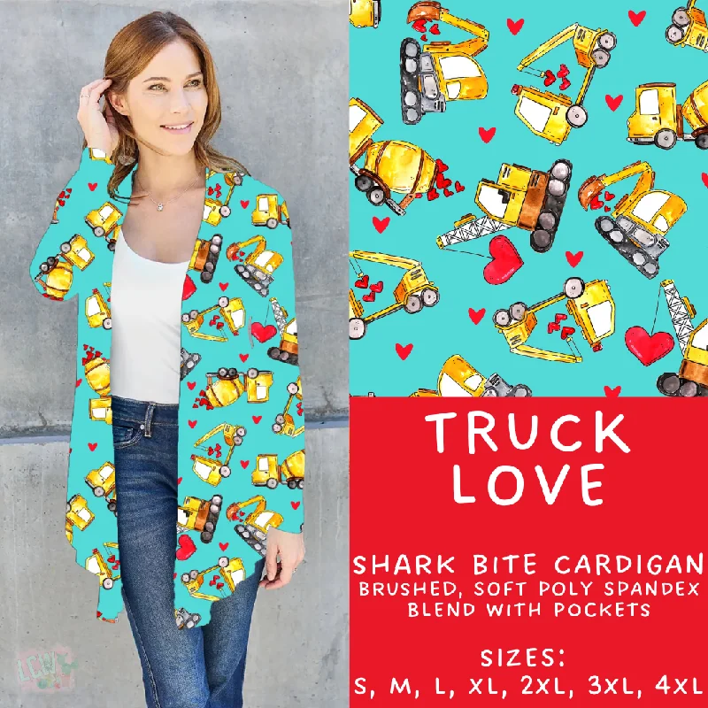 Women's Insulated Pencil Cardigans-Batch #257 - Love Day Collection - Closes 12/18 - ETA late Jan - Truck Love Cardigan