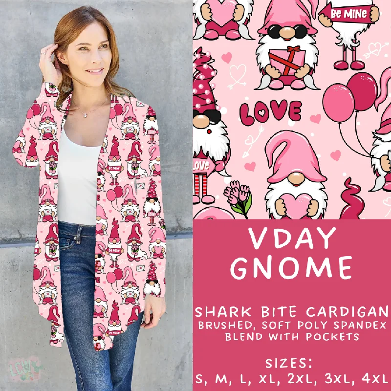 Women's Insulated A-Line Cardigans-Batch #257 - Love Day Collection - Closes 12/18 - ETA late Jan - Vday Gnome Cardigan