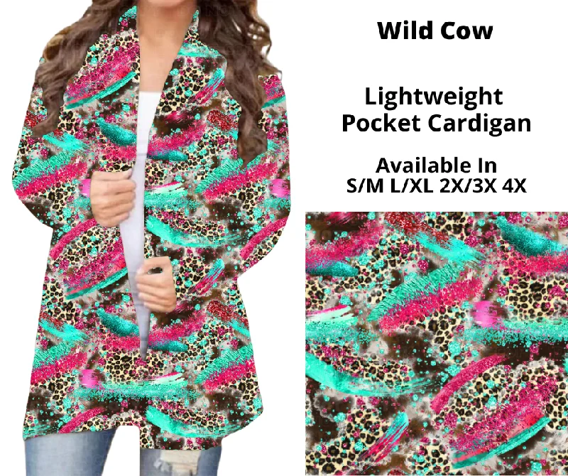 Women's Front-Open Cardigans-Preorder! Closes 12/23. ETA March. Wild Cow Pocket Cardigan