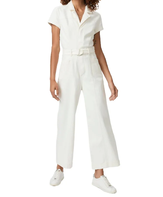 Women's Cinch-Waist Pants-Anessa Jumpsuit In Gold Coast