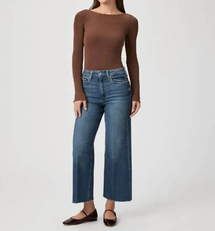 Women's Linen Pants-Anessa Wide Leg Jean In Lovejoy