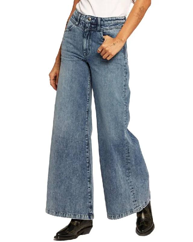 Women's Snap Button Pants-Current/Elliott The Timeless Liverpool Jean