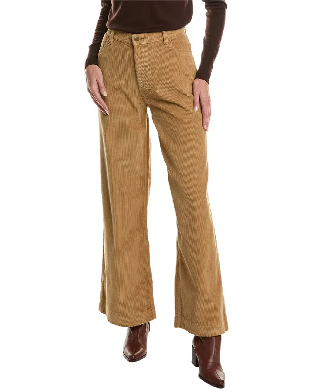 Women's Plaid Pants-DL1961 Zoie Corduroy Wide Leg Pant